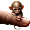 Finger monkey on the finger