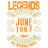 1967 Juin Birthday Legend