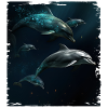 Dolphins playing