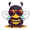 Bee Sunglasses Brummer Honey Bee