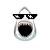 Shark with sunglasses