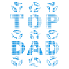TOP DAD blue-white