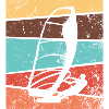 Windsurfing Windsurfer Surfing Retro