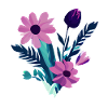 Flowers Bouquet Purple Plant Plants