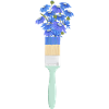 Floral paint brush