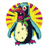 Horreur effrayante Pingouin zombie