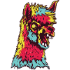 Horreur Effrayant Zombie Alpaga