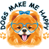 Dogs make me happy