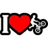 I Heart BMX Rider Tee