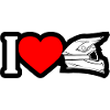 I Heart Helmet Graphic