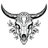 Cow Skull Boho