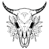 Cow Skull Boho
