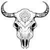 Cow Skull Boho
