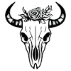 Cow Skull Boho