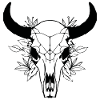 Cow Skull Boho