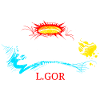 L.Gor stylischer Totenkopf