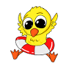 Duck bathing duck bathing