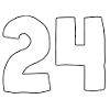 24 schwarzer rahmen