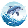 Jumping dolphin