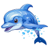 Cute dolphin design