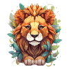 Lion Drawing Polygon