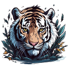 Tiger elegant realistisch