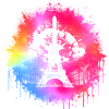 Eiffel Tower Rainbow Punk