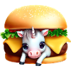 Einhorn Cheeseburger