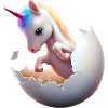 Einhorn aus dem Ei