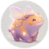 Animal hippopotame fantasy et mignon