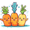 Happy carrots - cheerfulness to wear!