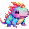 Rainbow Spell - The Cute Axolotl
