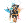 Rottweiler Retro