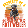 Propriété d’un Rottweiler pourri gâté