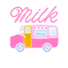 Cow Milk Cute Milk Cart