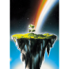 Flying Island Outer Space