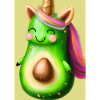 Niedliche Einhorn Avocado