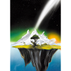 Flying Island Outer Space