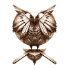 Steampunk Uhrwerk Bronze Vogel