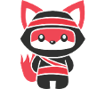 inimalistischer Ninja-Fuchs