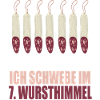 Humorvolle Wursthimmel Illustration