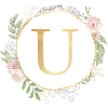 Customizable Monogram U Floral