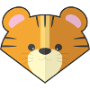 Cute Simple Tiger