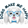Dogs make me happy