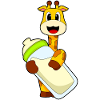 Giraffe Baby Bottle Milk