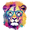 Lox the spectacled lion
