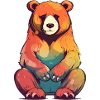Bado the grumpy bear