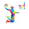 Basketball Polygon Baseball Player