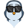 cool penguin with sunglasses