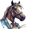 Horse in a suit
